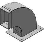 Roxtec Swan Neck 6x1 galv