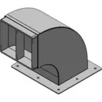 Roxtec Swan Neck 6x2 galv