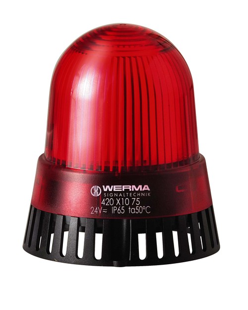 WERMA KombiSIGN 70 Red Xenon Beacon Flashing Light 70mm 24 V DC 842 100 for sale online 